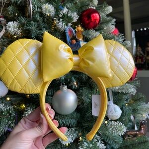 Minnie Ears Quilted Yellow